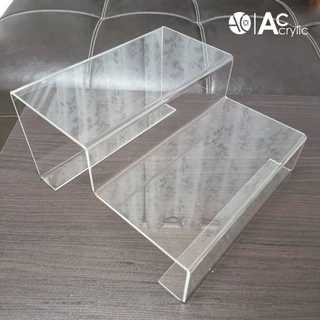 ชั้นวางโมเดล ชั้นอะคริลิค ชั้นวางของ ขั้นบันได 2 ชั้น หนา 2 มิล (2S1)