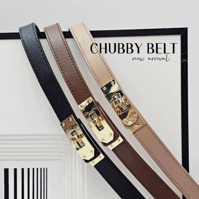 𝗖𝗛𝗨𝗕𝗕𝗬 𝗕𝗘𝗟𝗧 - เข็มขัดสาวอวบ(Plussize) ปรับเลื่อนขนาดได้ Size เอว 34-46"¹