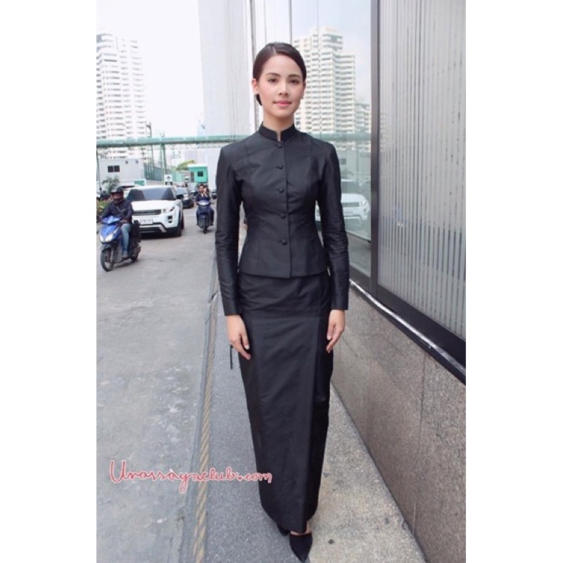ชุดไทยจิตรลดาสีดำ :S เสื้อ+กระโปรง
