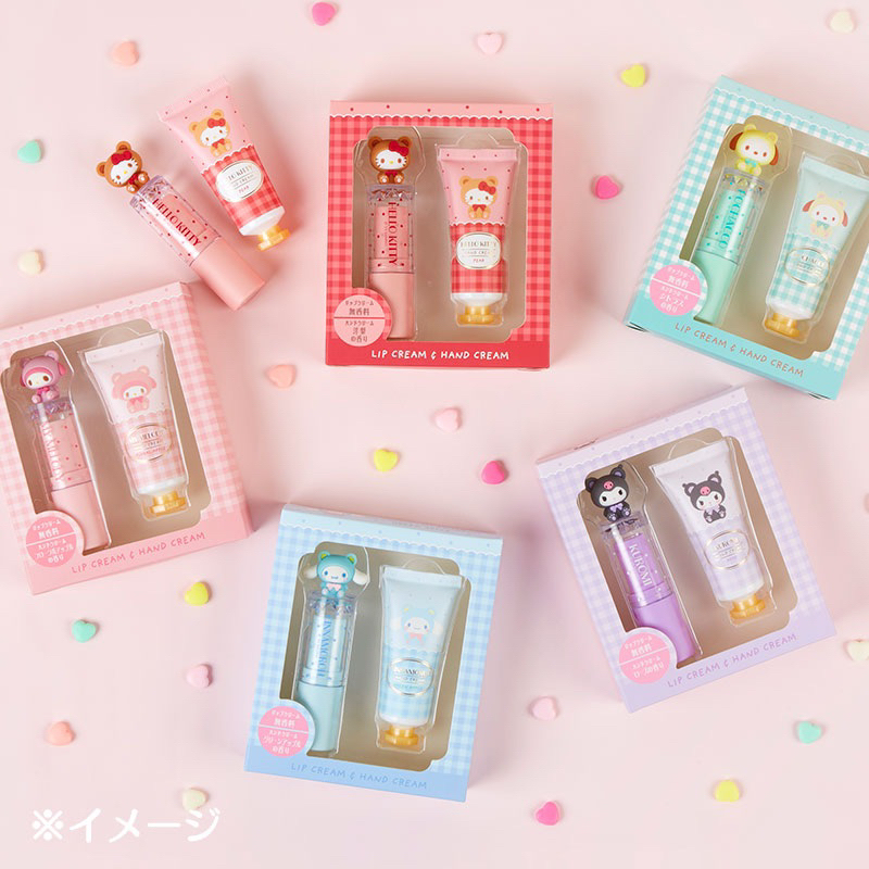 New Set ลิปบาล์ม + ครีมทามือ sanrio ญี่ปุ่นแท้ 100%
