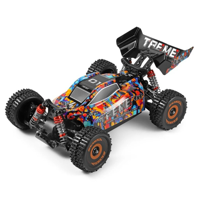 รถบังคับวิทยุWLtoys184016 (มอเตอร์บัสเลส)ความเร็ว75Km/h 4WD 2.4GHz 1:18 แบตเตอรี่ชาร์จอุปกรณ์พร้อมเล
