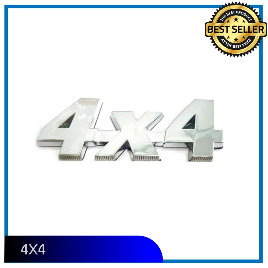 4X4 LOGO 4X4 โลโก้ พลาสติก ABS ตัวอักษรโลโก้ ติดรถ