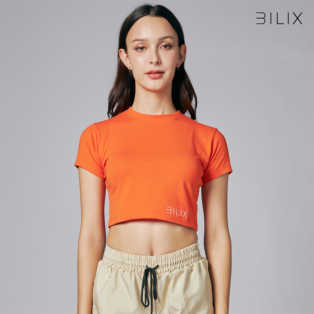 BILIX TANIA SLIM FIT Crop สีใหม่ เสื้อครอปออกกำลังกาย ทรงสลิม กระชับสัดส่วน ผ้านุ่ม ใส่สบาย