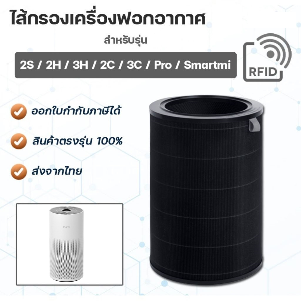 ไส้กรองอากาศ Smartmi สำหรับ เครื่องฟอกอากาศ รุ่น smart mi / 2S / 2H / 3H / Pro / 2C / 3C