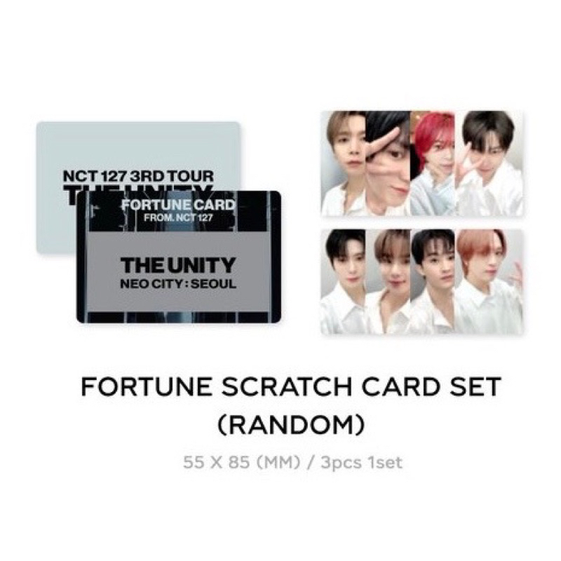 [ พร้อมส่ง ] NCT127 UNITY - Fortune Scratch Card Set *แกะแล้ว*