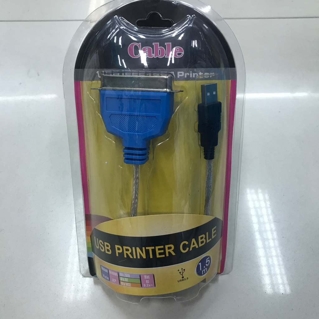 ￼USB to Parallel IEEE 1284 Printer Adapter Cable PC (Connect your old parallel printer to a USB port)