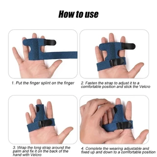 ดามนิ้วมือเสริมแกนโลหะ มีสายรัดกันหลุด sports นิ้วชี้ นิ้วกลาง นิ้วนาง นิ้วก้อย finger splint aluminium bar non-flexible