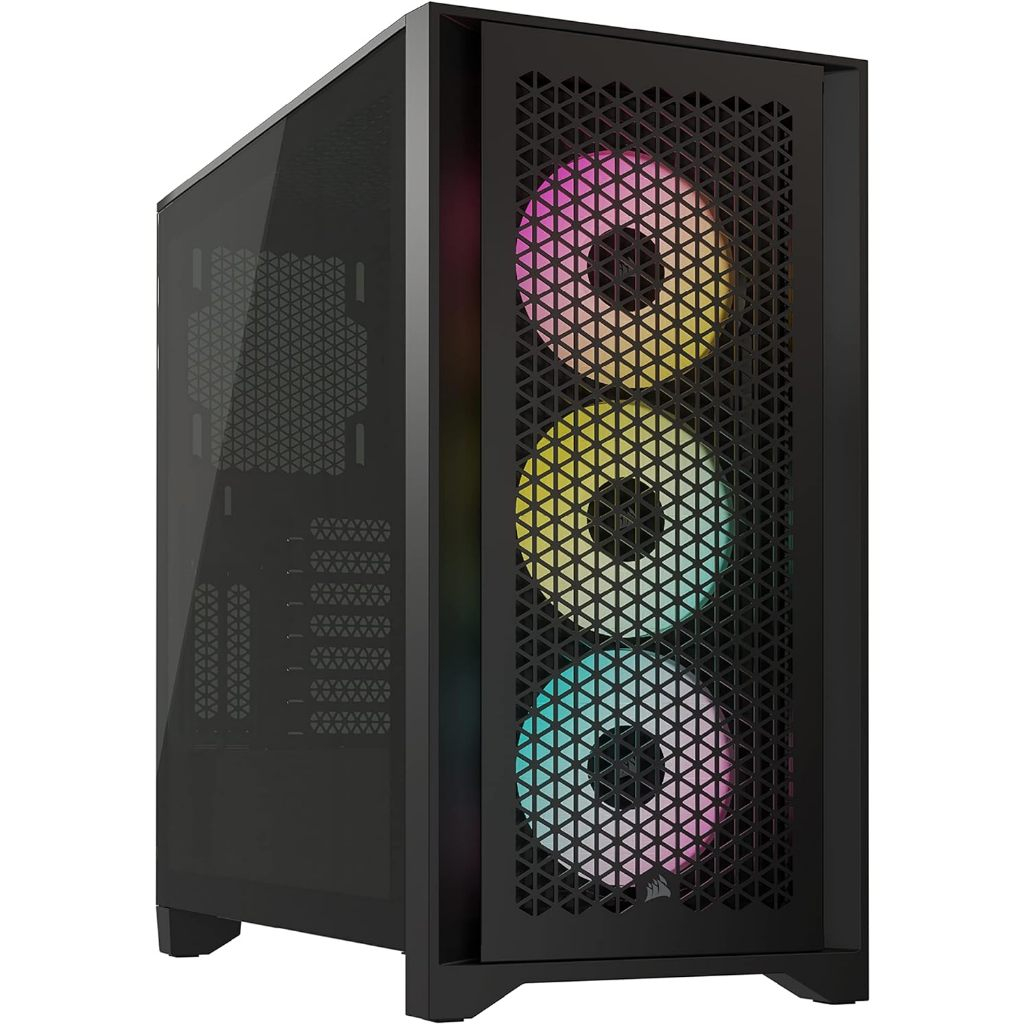 CORSAIR 4000D AIRFLOW BLACK 3 x AF120 RGB ELITE CASE