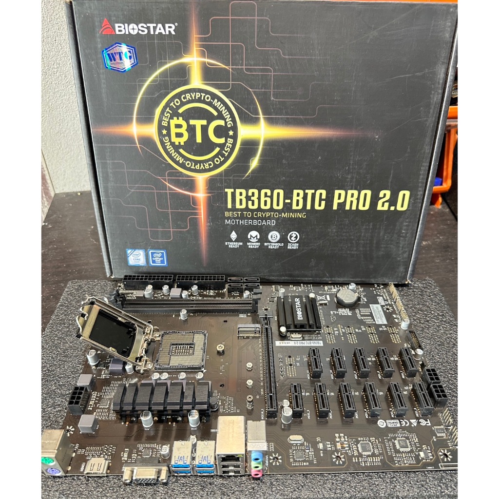 MAINBOARD เจน 9 1151 BIOSTAR TB360-BTC PRO 2.0 Intel B360 DDR4