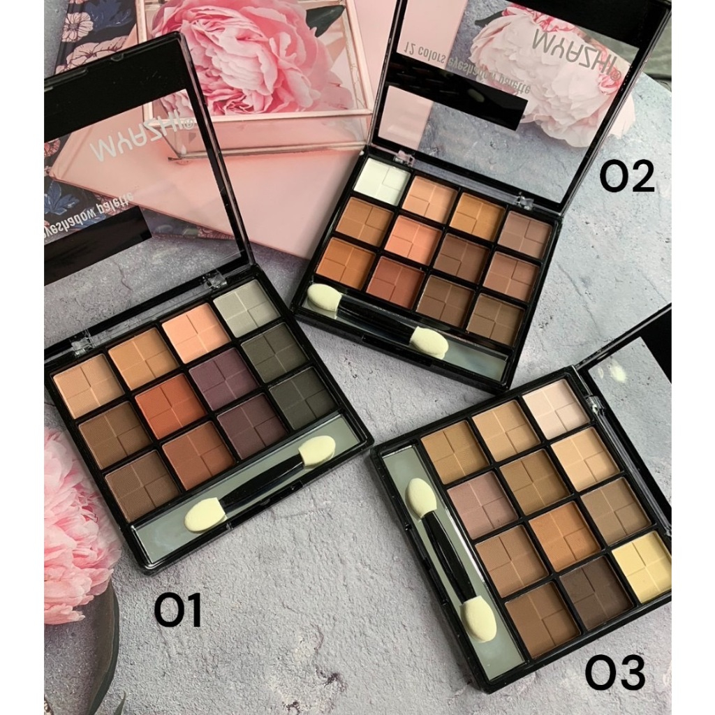 สินค้าพร้อมส่งจากไทย 12 colors eyeshadow palette MATTE No.MY2017