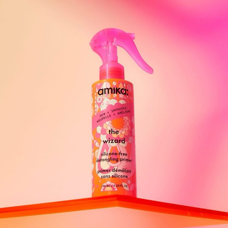 amika the wizard silicone-free detangling hair primer