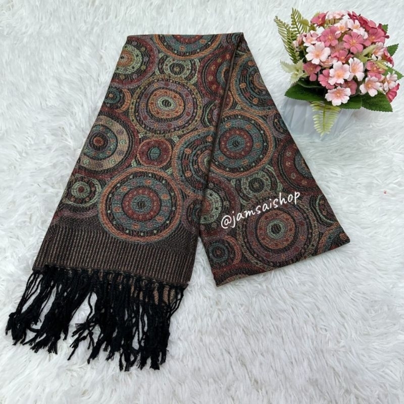 ผ้าพันคอ ผ้าคลุมไหล่ ผ้าพาสมีน่า สีพาสเทล พร้อมส่งในไทย