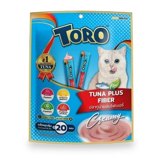 แพ็ค 20-25ซอง ขนมแมวเลียโทโรโทโร่ ToroToro 15g