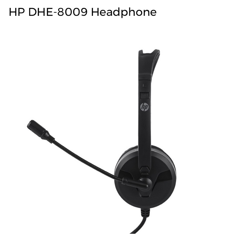 Headset for Call Center HP DHE-8009 head phone มีไมด์ แจ๊กเดี่ยว