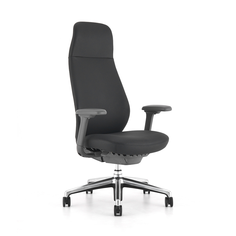 Modernform เก้าอี้ Ergonomic รุ่น Series A2 พนักพิงสูง แขนปรับได้ 4D ขาอะลูมิเนียม หุ้มหนังเทียม