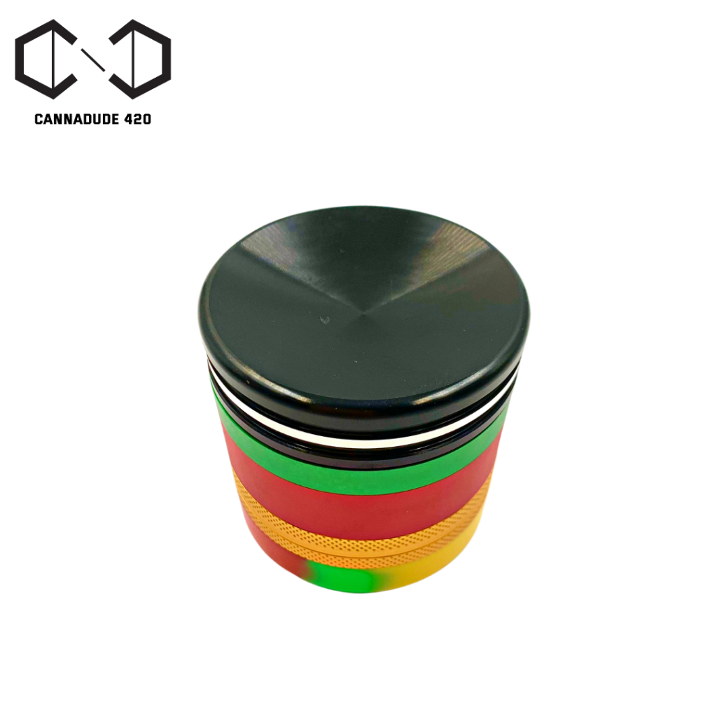 Rasta Premium Grinder ที่บด เครื่องบด [GDS18] Grinder Rasta ที่บดอลูมิเนียม Storage Stash Jars 63 มม