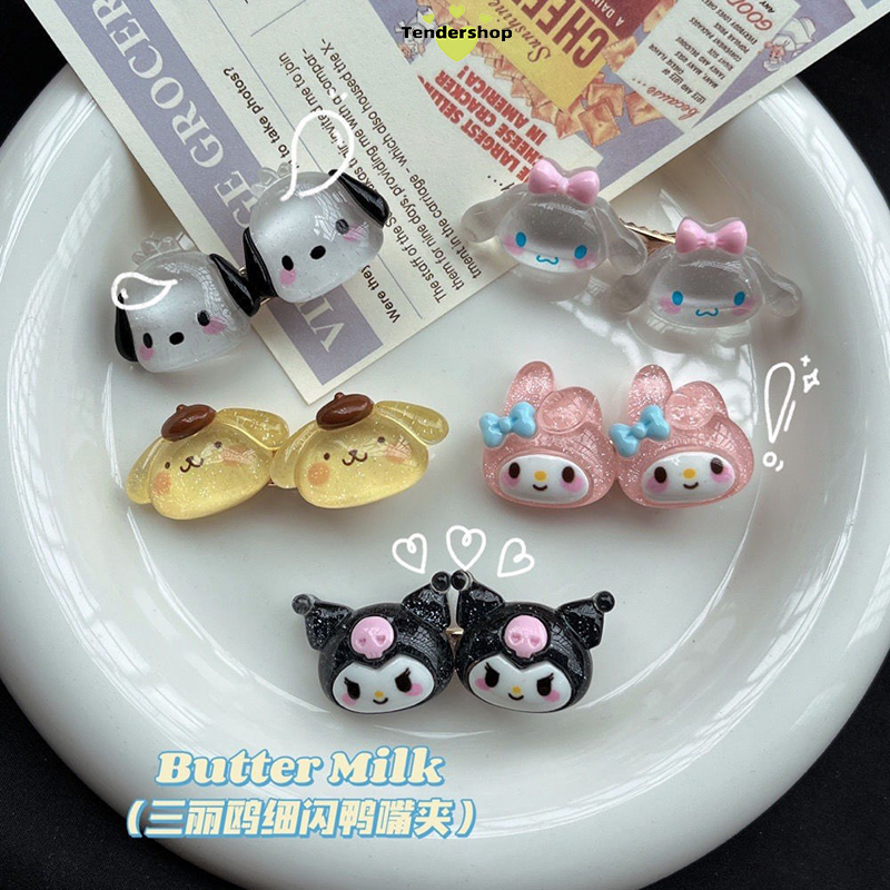 COD💖1 บาทกิ๊บติดผม Sanrioลายการ์ตูน หน้าม้าคลิปด้านข้างรูปปากเป็ด น่ารัก สไตล์ญี่ปุ่นและเกาหลีนักเรียนสำหรับผู้หญิงเด็ก