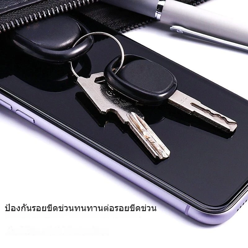 ฟิล์มกระจกนิรภัย For iPhone 16 15 Pro Max 16e 14 Plus 13 12 Mini 11 Xs XR 8 7 6 6s SE แบบเต็มจอ 5D กาวเต็มแผ่น thumbnail 10