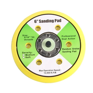 แป้นขัดสี 2,3,5,6 นิ้ว Sanding Pad แผ่นขัดกระดาษทรายกลม2,3,5 6 นิ้ว50,75,125. 150มม.