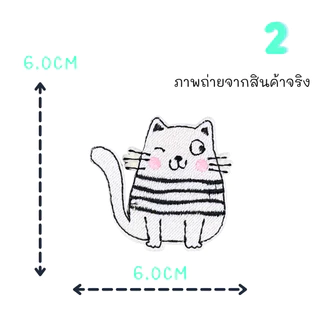 👍🏻ตัวรีดติดเสื้อ👍🏻 ชุดที่ 1 ลายแมวหน้าทะเล้น ด้านหลังมีกาวสามารถรีดติดได้ผ้าได้เลยค่ะ