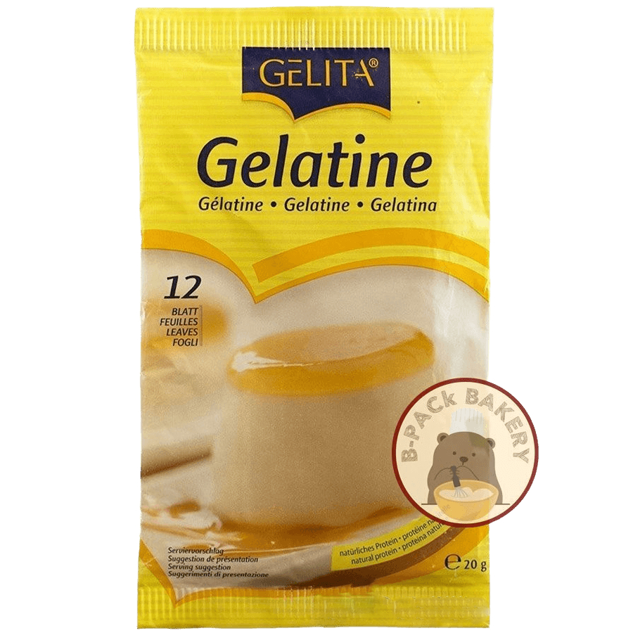 เจลิต้า เจลาติน แผ่น GELITA Gelatine Gelita [Keto] ทำขนมคีโต 20g