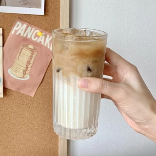 ถ้วยชงกาแฟ แก้วน้ำ สไตล์เกาหลี สไตล์คาเฟ่ พร้อมส่ง ขนาด 400 ML