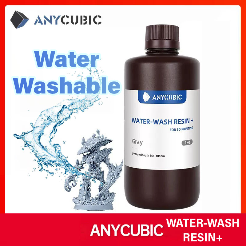 [Water Washable] 1kg Anycubic Water-Wash Resin+ ล้างด้วยน้ำ - UV เรซิ่น Anycubic สำหรับเครื่องพิมพ์สามมิติ