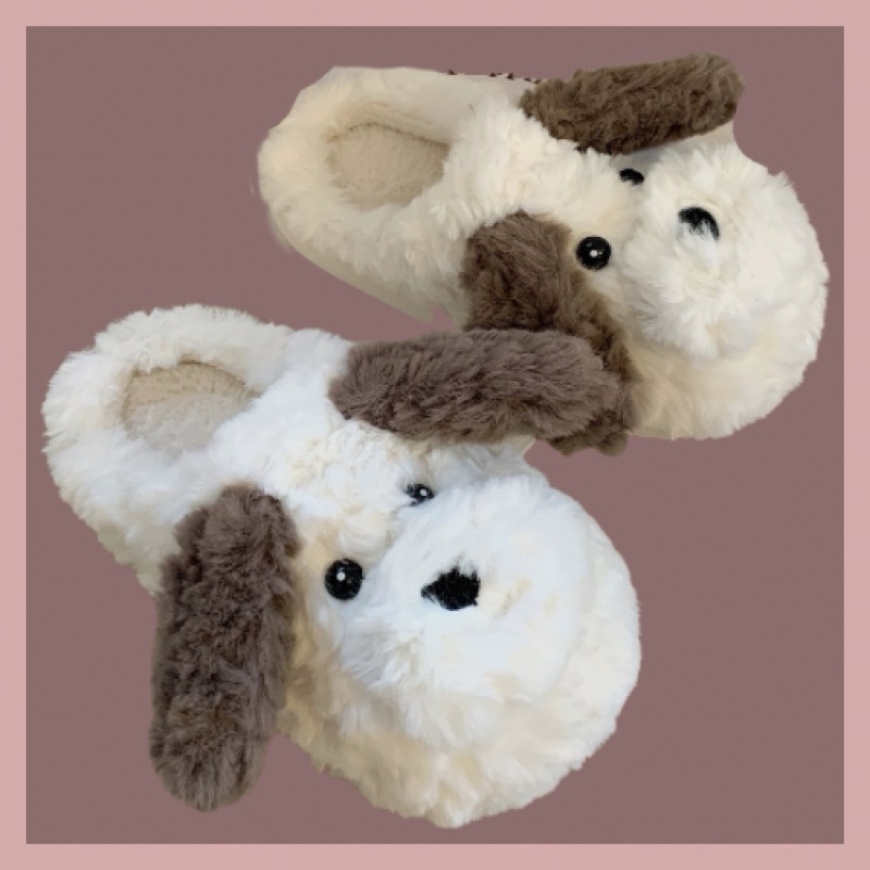 พร้อมส่ง slippers น้องหมาหูน้ำตาล แสนน่ารัก
