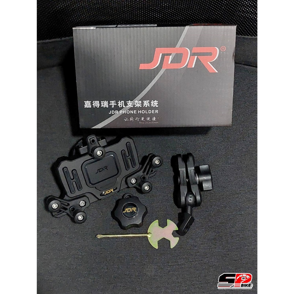 ที่จับโทรศัพท์แบบยึดแฮนด์บาร์และยึดกระจก JDR รหัส 8309 วัสดุอย่างดี กันสั่นได้ ส่งไว!! SP.Bike
