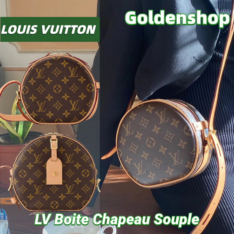 🍒หลุยส์วิตตอง Louis Vuitton Boite Chapeau Souple PM/MM Bag🍒กระเป๋าสะพาย LV จริง สินค้าขายร้อน