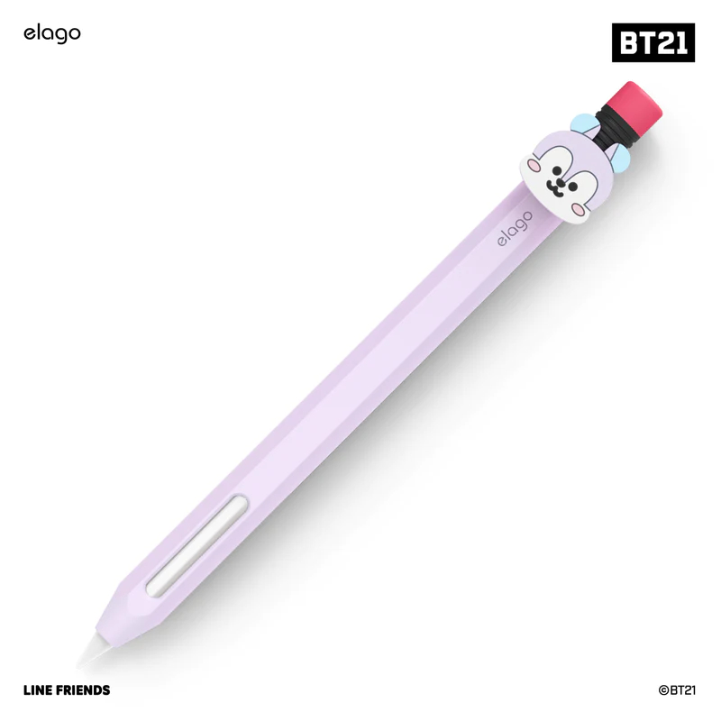 elago x BT21 เคสสำหรับใส่ Apple Pencil Pro / 2nd Generation Cover (เคสปลอกปากกาลิขสิทธิ์แท้)