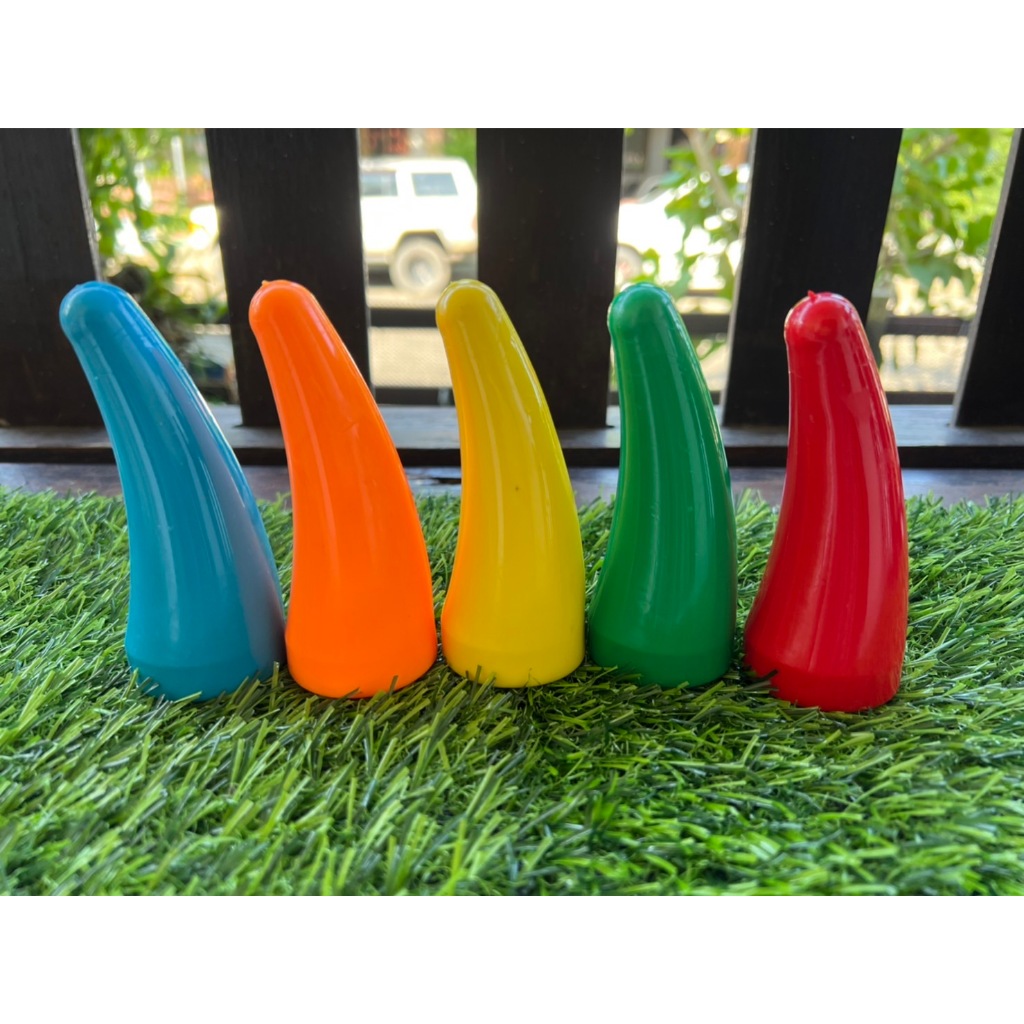 ล็อคเขาวัว ล็อคเขาวัวยาง โค้งใหญ่ สีสันสดใส 1 คู่