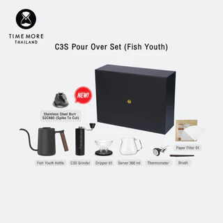 (NEW) TIMEMORE ชุดดริปกาแฟ C3S Pour Over Set (Fish Youth)