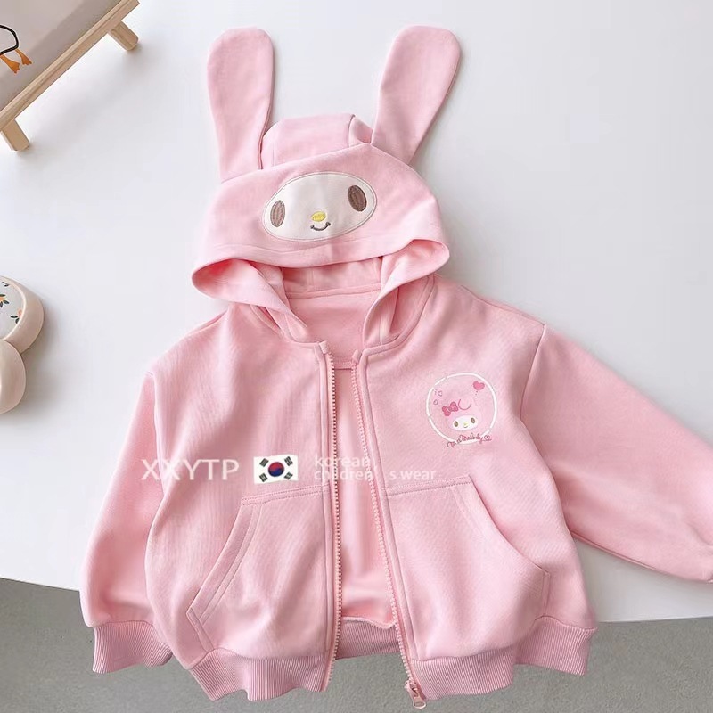 สาว Hoodie ใหม่การ์ตูนพิมพ์สาวใหญ่ซิปแขนยาวแจ็คเก็ต