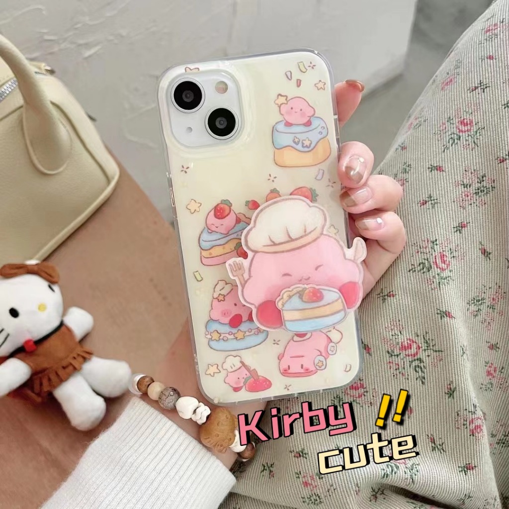 🎈จัดส่งภายใน24ชม🎈เคส for iPhone 15 14 Pro Max Case for iPhone 12 13 11 ป้องกันการตก การป้องกัน Kirby