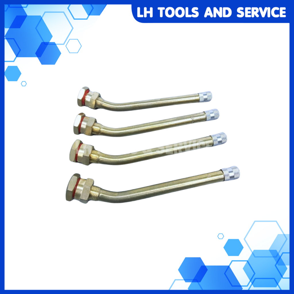 จุ๊บลมรถบรรทุก จุ๊บลมทองเหลือง แบบงอ