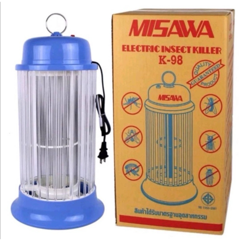 โคมไฟดักยุงและแมลงMISAWA K-98(สินค้าได้รับมาตรฐานอุตสาหกรรม มอก.)