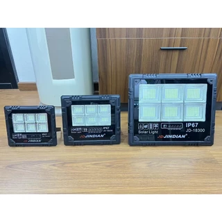 JD ของแท้100% โคมไฟโซล่าเซลล์ รุ่นใหม่! 100W 200W 300W 500W สปอร์ตไลท์ ไฟโซล่าเซลล์ โคมไฟ พลังงานแสงอาทิตย์