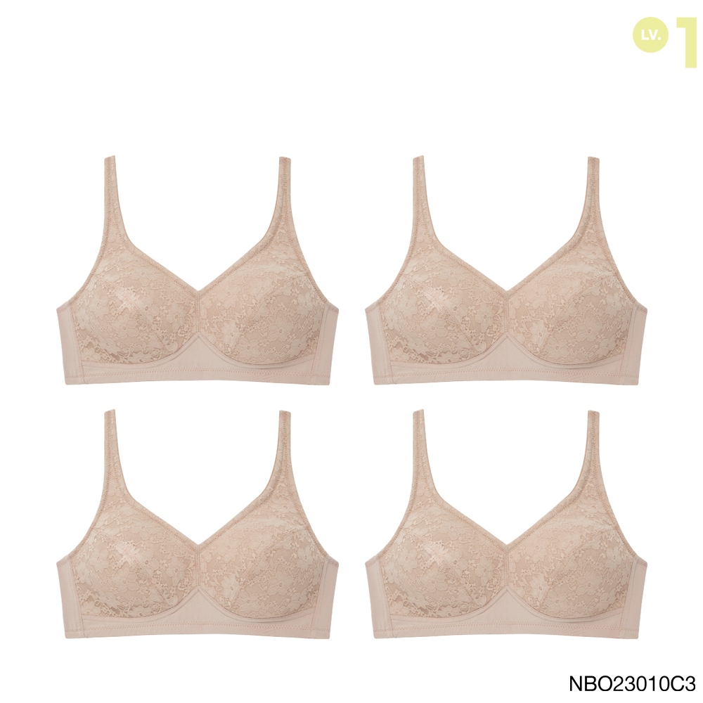 [Online Exclusive] Sabina เสื้อชั้นใน Invisible Wire (Set 4 ชิ้น) รุ่น Function Bra รหัส NBO23010C3 สีเนื้อเข้ม