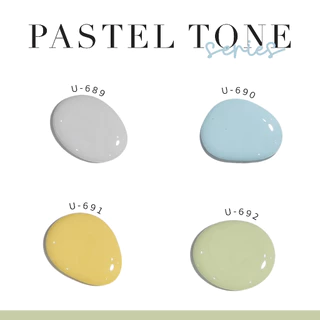 สีทาเล็บกึ่งเจล ไม่อบ U-DELI Vegan Nail Polish โทนพาสเทล Pastel U689-692 16ml Pigmetแน่น สีสวย Group