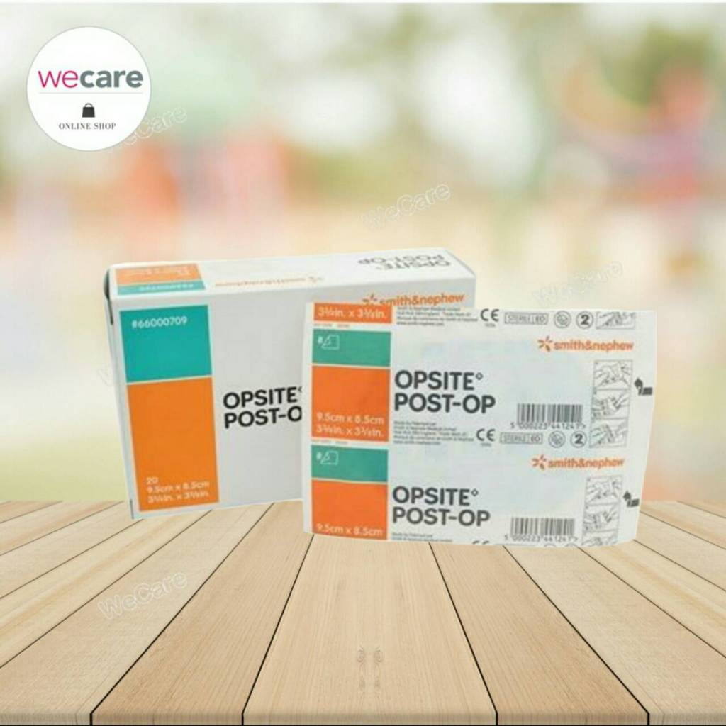 Opsite Post-Op 15.5x8.5 cm แผ่นฟิล์มปิดแผลแบบมีกาว กันน้ำ 1กล่องมี 20แผ่น