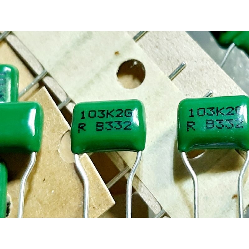 Rubycon 0.01uf 103 10nf 400v (ราคา4ตัว) Film Capacitor ตัวเก็บประจุ คาปาซิเตอร์ ไมลาร์ ไมล่า Mylar
