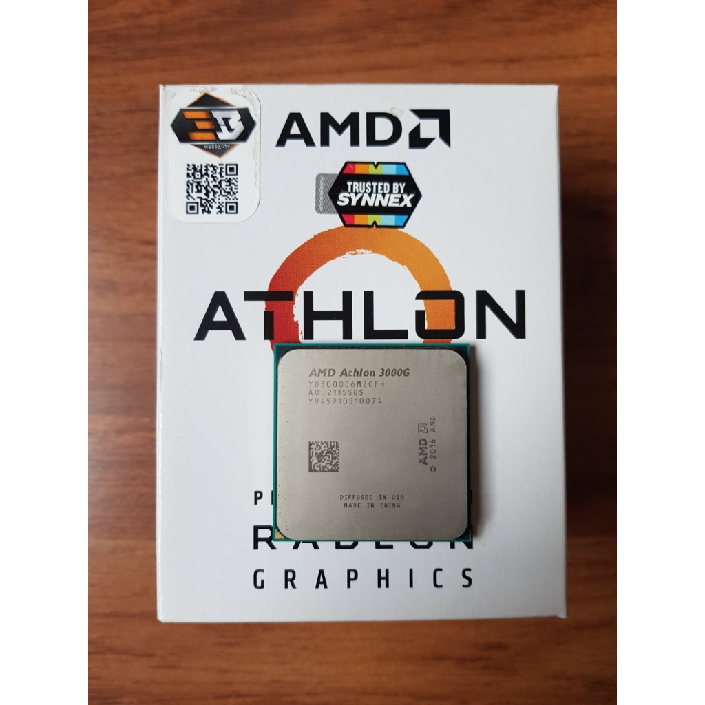 AMD Athlon 3000G มือ2ประกันไทย มีกล่องครบ