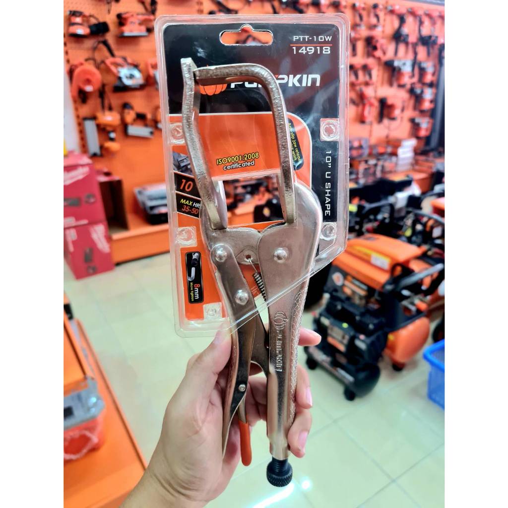 พร้อมส่ง คีมล็อคงานเชื่อม 10″ PTT-10W PTT-10W PUMPKIN (14918)