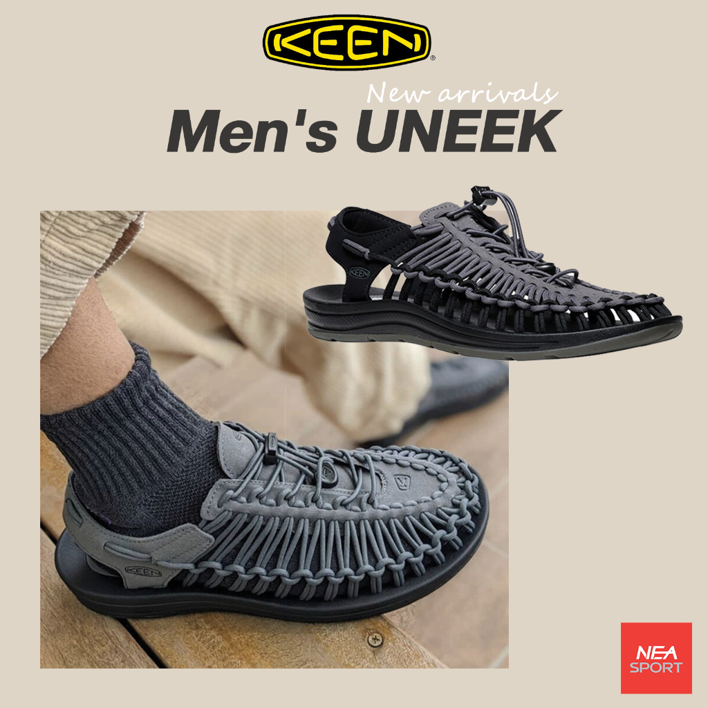 [ลดอีก30% โค้ด DDX30APR23] KEEN Men Uneek - MAGNET/BLACK รองเท้า คีน แท้ รุ่นฮิต ผู้ชาย
