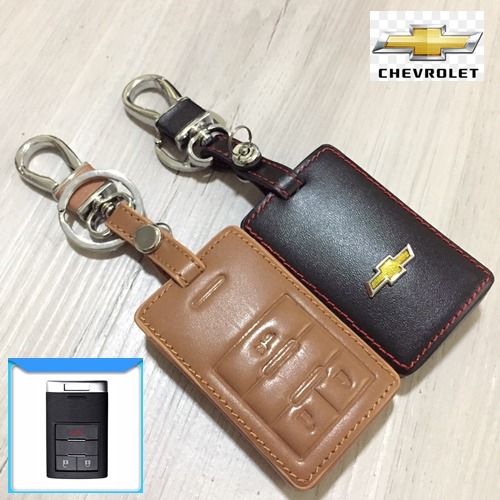 ซองหนังแท้ ใส่กุญแจรีโมทรถยนต์ Chevrolet Captiva 2016-21 แบบใหม่