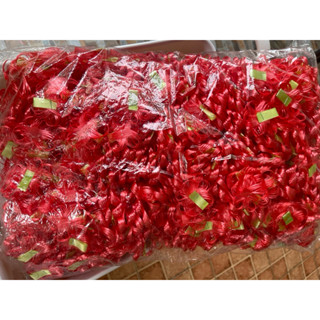 ริบบิ้นพวงมาลัย แบบดอกอย่างเดียว 100 ดอก ทำได้ 50 พวง