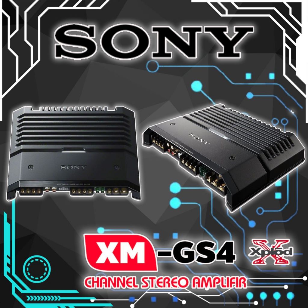 💥ขายส่งถูกสุด💥แอมป์รถยนต์ ตัวท้อป SONY XM-GS4 Hi-Res AUDIO NEW MODEL2022 เพาเวอร์แอมป์เสียงดี 4ชาแนล
