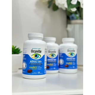 Bausch+Lome Ocuvite Adult 50+ วิตามินบำรุงสายตา สำหรับผู้ใหญ่วัย 50+ (150 เม็ด **แบบขวด)