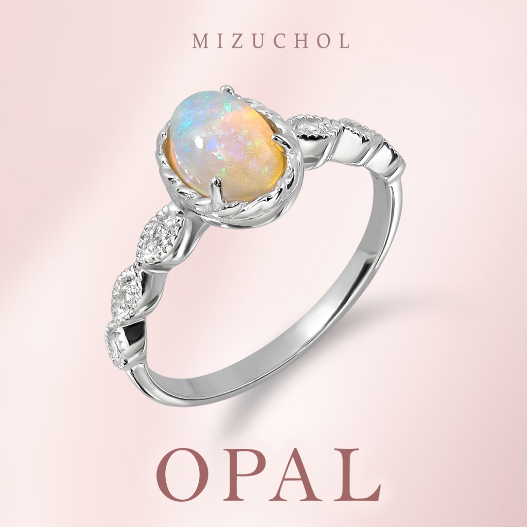 Mizuchol แหวนพลอย Opal TIARA OF HOPE RING